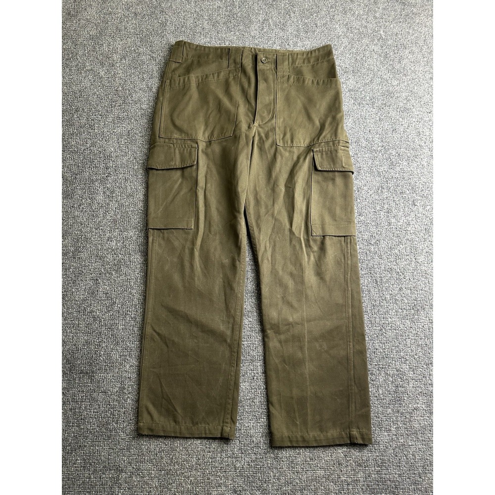2008 Austrian Army M75 Field Cargo Pants Olive Military, Size 33x28